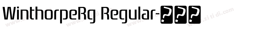WinthorpeRg Regular字体转换